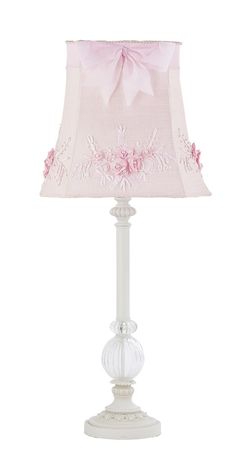Nursery Lamp Toddler Room Kids By Memoboardsnmore Kids S White Table Lamp Gl Pink Shade Nursery Lighting Bedroom Fixture