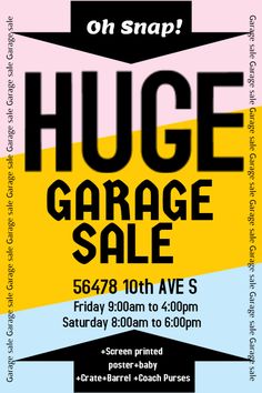 moving sale template