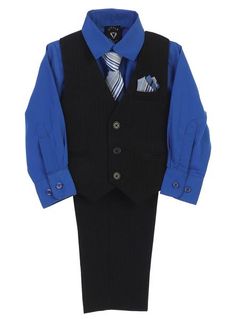 Lito Baby Boys Dark Gray Vest Pants Special Occasion Easter Outfit Set 6-24M