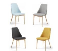 silla butaca moderna danai tapizada de estilo nórdico silla butaca moderna danai tapizada de estilo nórdico