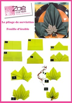 pliage feuille Easy Napkin Folding, White Pocket Square, Invisible ...