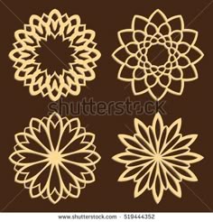 set of laser cut vector patterns islamic die cut patterns cutout