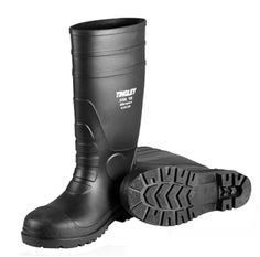 TINGLEY 35111 Workbrutes Overshoes PR Pull On S Mens PVC Black