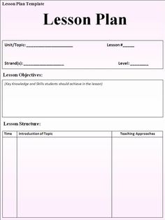 20 best editable common core lesson plan template images teacher simple lesson plan template doc
