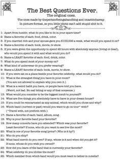 strange speed dating questions