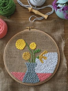 Square cerceau broderie Hoop Cadre en Plastique À faire soi-même Cross Stitch Craft Outil
