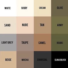 863 Best Fashion Color Combos Images Combination Colors Elina On Instagram Repost Cause Neutrals Pick Any Three Colors In This Palette And Tell Me They Don T Match I Swear You Can