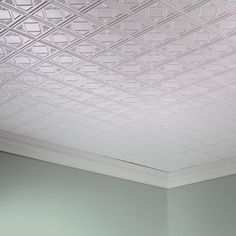 fasade traditional style 4 gloss white 2 ft x 4 ft glue up ceiling tile sample 12in x 12in - Glue Up Ceiling Tiles fasade traditional style 4 gloss white 2 ft x 4 ft glue up ceiling tile sample 12in x 12in - Glue Up Ceiling Tiles