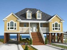 Elevated, Raised, Piling and Stilt House Plans | Coastal Home ... Elevated, Raised, Piling and Stilt House Plans | Coastal Home ...