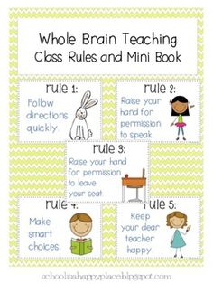 whole brain teaching callbacks poster set my teacher stuff