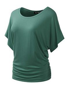 KISSMODA Womens Summer Breathable Cotton Shirt Crew Neck Knotted Hem Short Sleeve Top