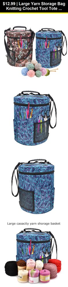 Large Knitting Organizer Crochet Tote Bag Yarn Crochet Storage Holder Bag DIY