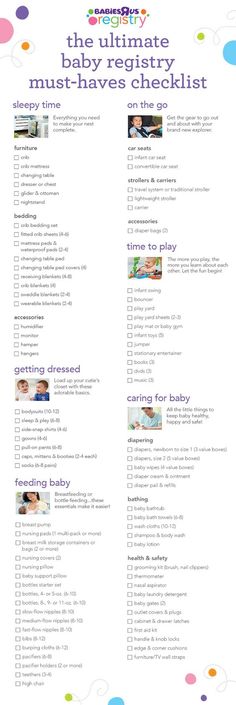 Oh Baby The Complete Baby Registry Checklist Baby registry