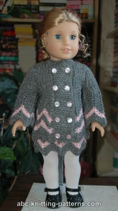 Crochet Ripple Crochet For 18/" Dolls Pattern Leaflet Annie Potter Original