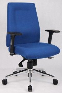 Dereham Managers Large Padded Black Fabric Swivel Chair *£100 Vat *FREE DEL*