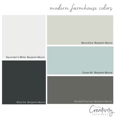 farmhouse modern colors muted chic paint moody monday exterior schemes palette country farm industrial kitchen palettes scheme using colours thecreativityexchange