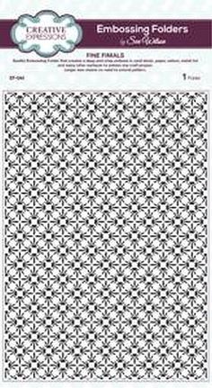 CREATIVE EXPRESSIONS A4 Embossing Folder DAISY TIERS EF-028 Sue Wilson