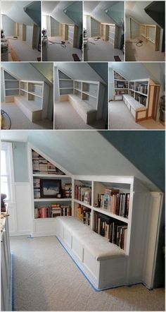 When it comes to extra storage an attic is a wonderful place. There many differe... - Katie Wells - #Attic #differe #extra #Katie #Place #Storage #Wells #wonderful Attic Remodel, Attic Bathroom, Attic Rooms, Attic Renovation, Attic Bedroom, Attic Spaces, Loft Conversion, Bonus Room, Attic Bedrooms