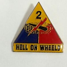 6TH US ARMORED ARMOURED DIVISION CREST DI PIN WW2 PATTERN