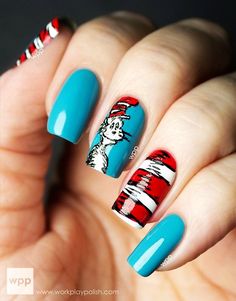 The 56 Best Dr Seuss Nail Art Images On Pinterest Beauty Polish Seuss Would Rove Igit Al Dozen Does Books Zoya Cat In The Hat Featuring Nail Polish Rocky Snow White And Carmen Via Work Play