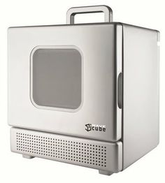 A Cute Microwave Made To Fit Into The Corner Of Countertop At Not Iwavecube By Icubed International Tiny Microwave Oven It Takes Up 73 Cubic Feet Of