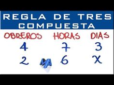 18 Ideas De Regla De Tres Compuesta Regla Matematicas Compuestas