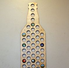 Louisiana Beer Bottle Cap Holder Birch Wood Wall Art Craft Beer Man Cave LA Map