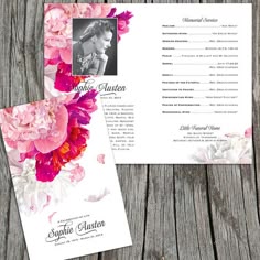 funeral program ideas