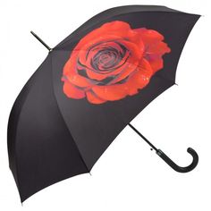 Regenschirm Taschenschirm Öffnungsautomatik Motiv Blumen Stiefmütterchen