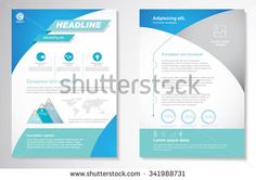 brochure cover vector template booklet mockup business report