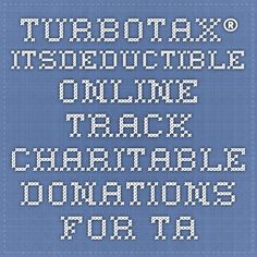 track charitable donations