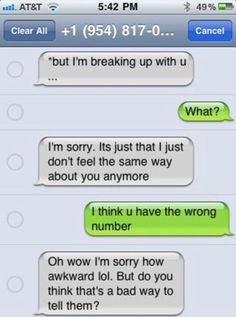 Can you break up over text Can you break up over text