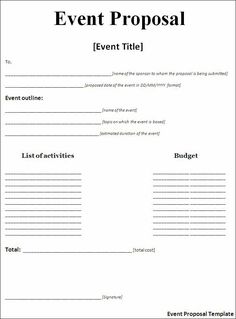 proposal layout templates