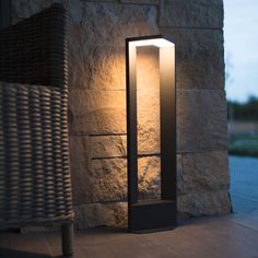 BRILLIANT LED Standleuchte Wegeleuchte Außenleuchte Sockelleuchte IP54 Schwarz