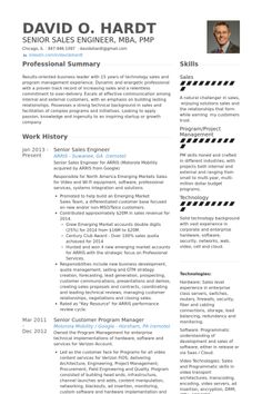 vp engineer resume