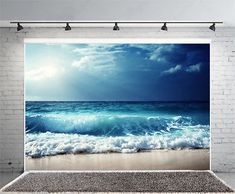 7x7FT Vinyl Photography Backdrop,Landscape,Calming Relaxing Scenery Photoshoot Props Photo Background Studio Prop