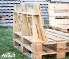 sofa-palets-y-muebles-chill-out Diy Sofa, Pallet Lounge, Outdoor Furniture, Sofa, Pallet Furniture Designs