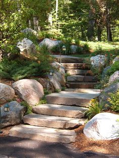 39 best sloped yards stone stairs images on pinterest stone