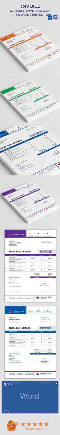 Invoice Template PSD Proposal templates, Psd templates and Font logo - web design invoice template Invoice Template PSD Proposal templates, Psd templates and Font logo - web design invoice template