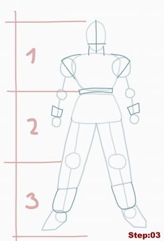 how to draw goku from dragon ball z step 03