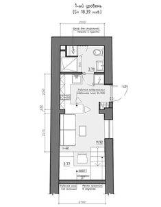 plan appartement 26 m2