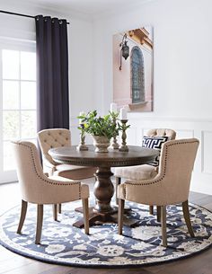 160 Best Dining Rooms Images On Pinterest In 2018 Buffet Diners Jefferson 5 Piece Extension Round Dining Set
