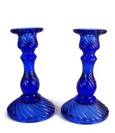 50 Best Cobalt Candle Holders Images In 2018 Blue Nails Vintage Cobalt Blue Gl Candle Sticks Holders