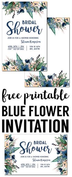 Floral Invitation Template {free printable Free invitation - best of free invitation templates for retirement party Floral Invitation Template {free printable Free invitation - best of free invitation templates for retirement party