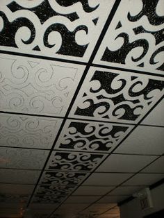 how to make a dropped ceiling look better apartment solutions pinterest ceilings spaces and basements - Make Drop Ceiling Look Better how to make a dropped ceiling look better apartment solutions pinterest ceilings spaces and basements - Make Drop Ceiling Look Better