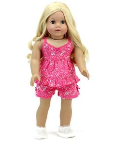 MagiDeal Trendy Pink Sequins Dance Shoes for 18/'/' AG American Doll OG//AG Dolls