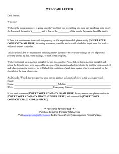 property management contract forms rental docs ez landlord forms new tenant welcome letter