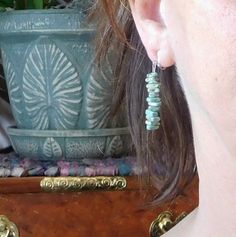 Never Worn Minimalist Mod Neo Victorian Steampunk Boho Vintage Gift Small Oval Enameled Dark Green Clip On Non Pierced Earrings