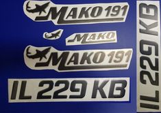Mako 23 boat decal stickers graphic logo decal flats boats mako USA 23