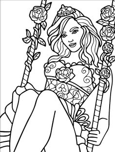 hawaiian girl on the beach color page beach coloring pages beach barbie princess coloring pages